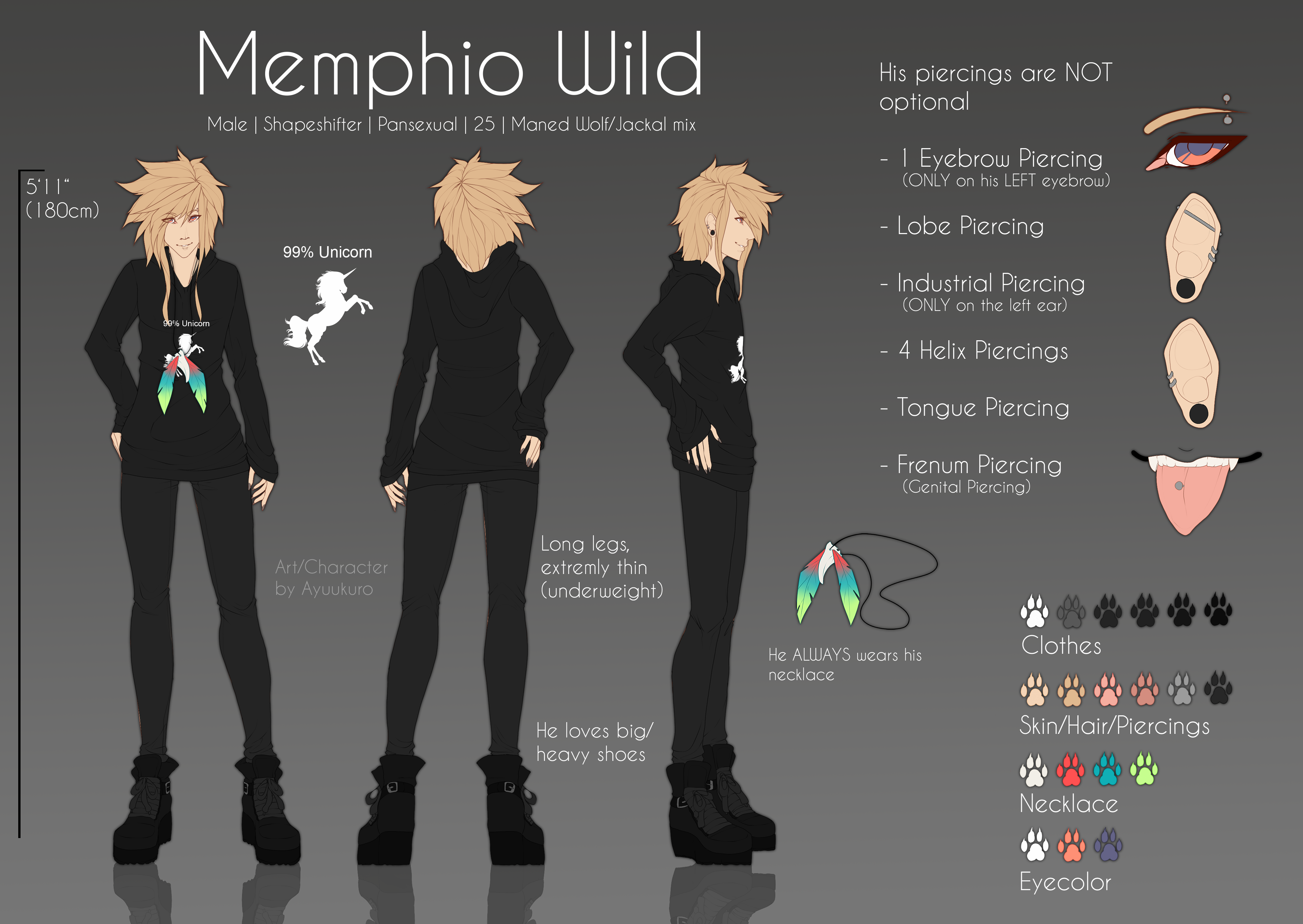 .:Memphio Wild [Human] Ref Sheet:.