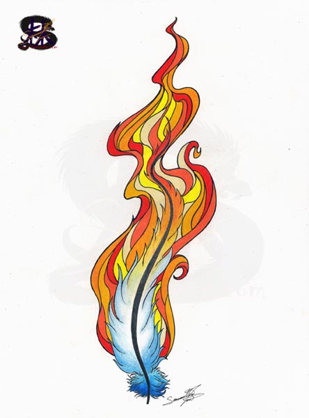 Flaming Pheonix Feather