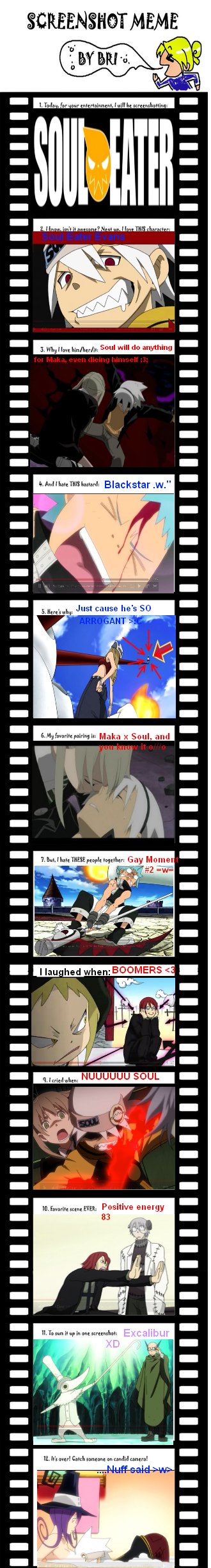 Screen Shot Soul Eater Meme