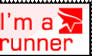 'I'm a runner' stamp.