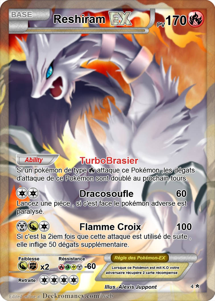 Reshiram Ex Full Art by NewZealvote on DeviantArt