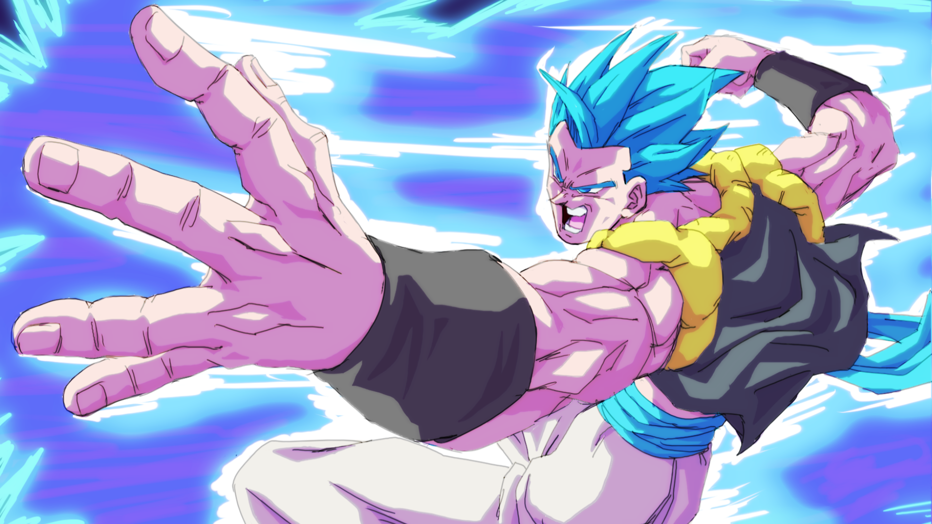 Gogeta Blue Wallpaper by adb3388 on DeviantArt