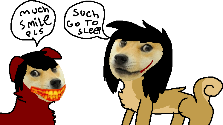 Jeff the Doge and Smile doge