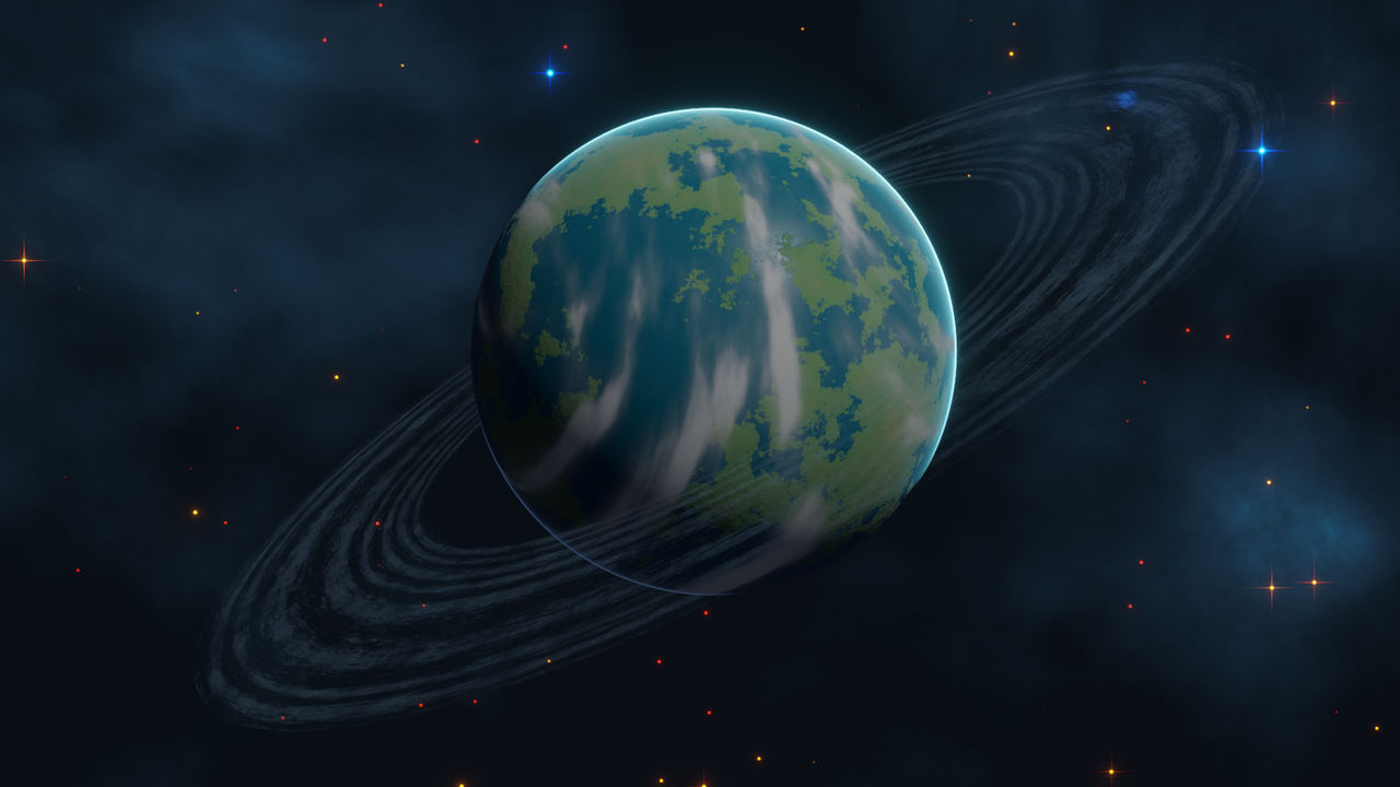 Green Ringed Planet Ringed Scifi Planet by Validifyed on DeviantArt