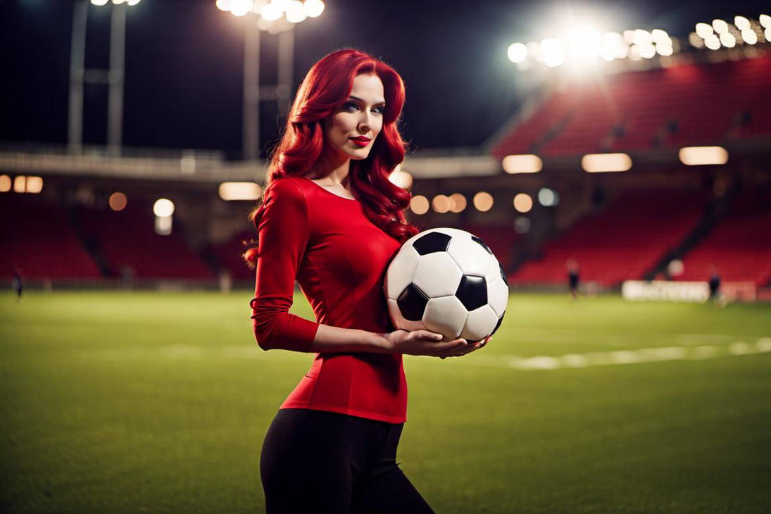 Jessica Rabbit holding soccer ball outside red shi by I2KPUA on DeviantArt