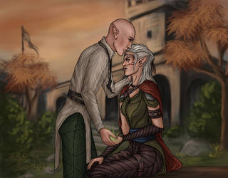 Aria Lavellan and Solas (Giveaway price)