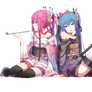 Hatsune Miku and Megurine Luka Render