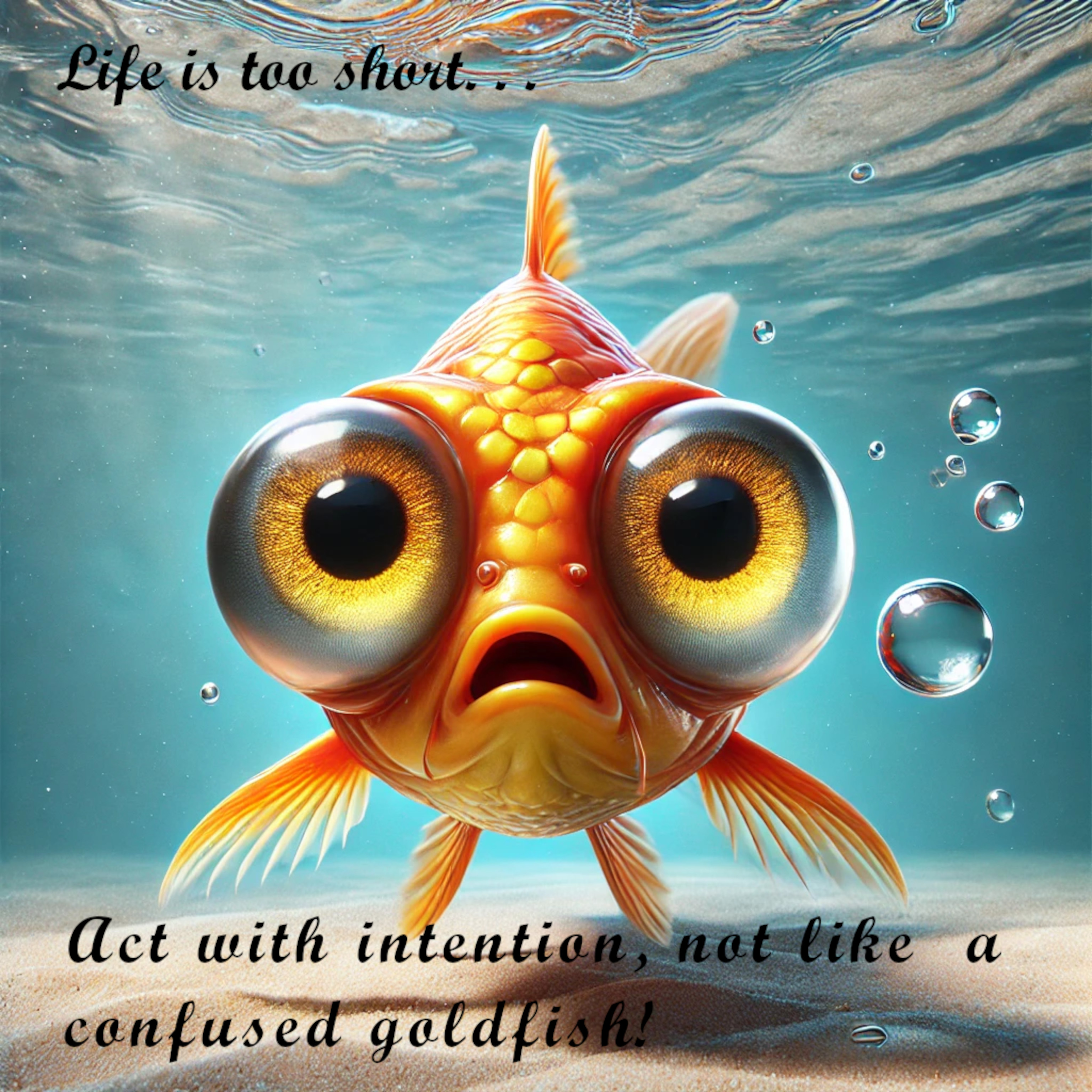 Confused Goldfish by sableblu on DeviantArt