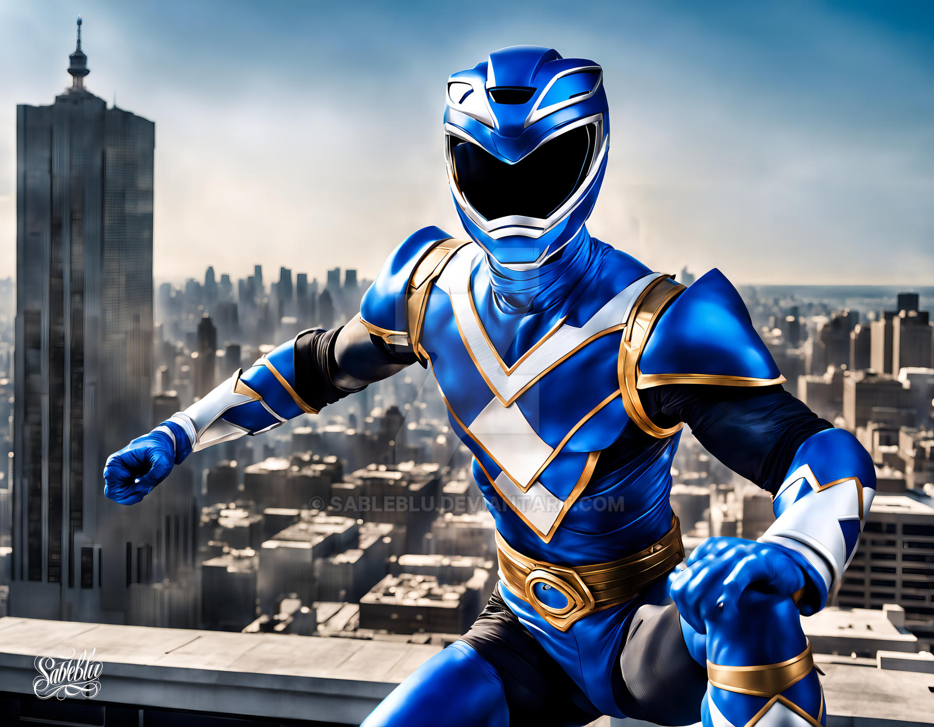 Blue Power Ranger by SableBlu on DeviantArt