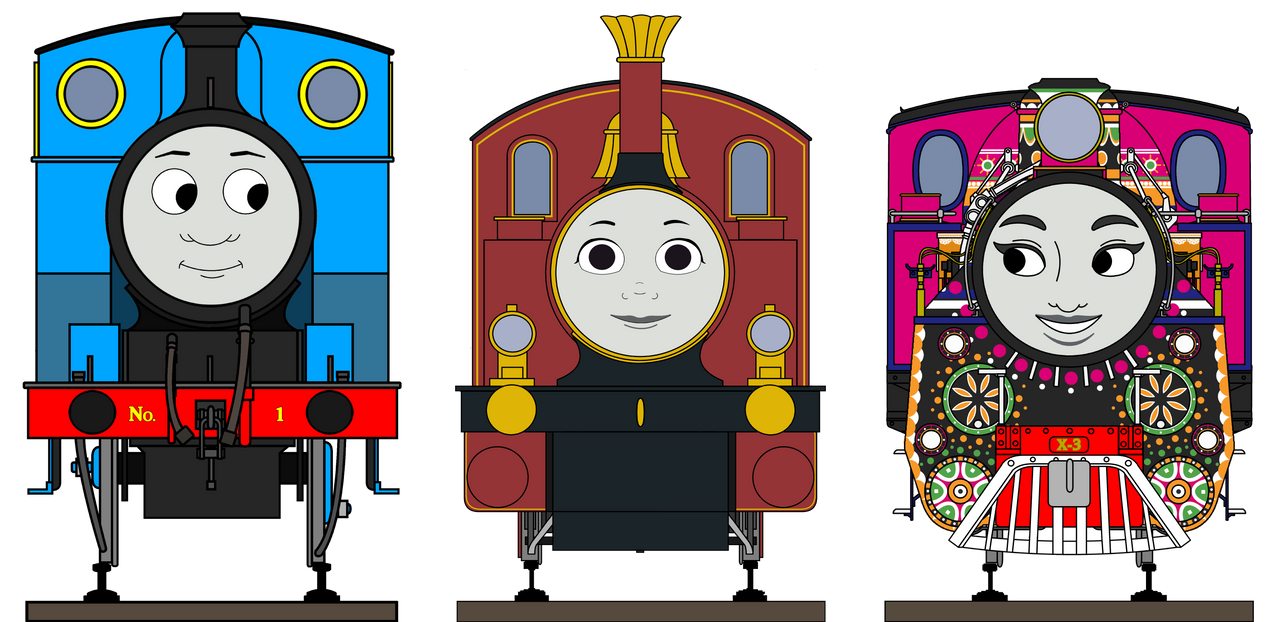 Custom Ashima Railway Profiles - Lady, Ashima and Thomas by 1995express on DeviantArt
