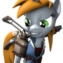 LittlePip with her PipBuck and Raider Armor [SFM]