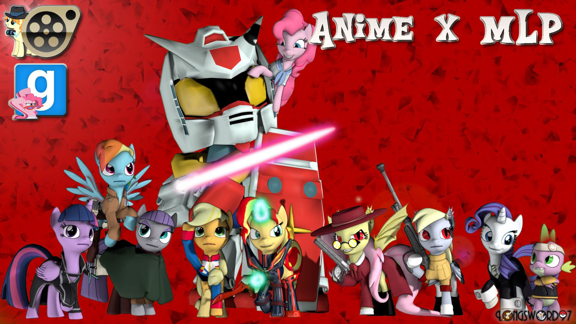 Anime X MLP [SFM/Gmod DL]