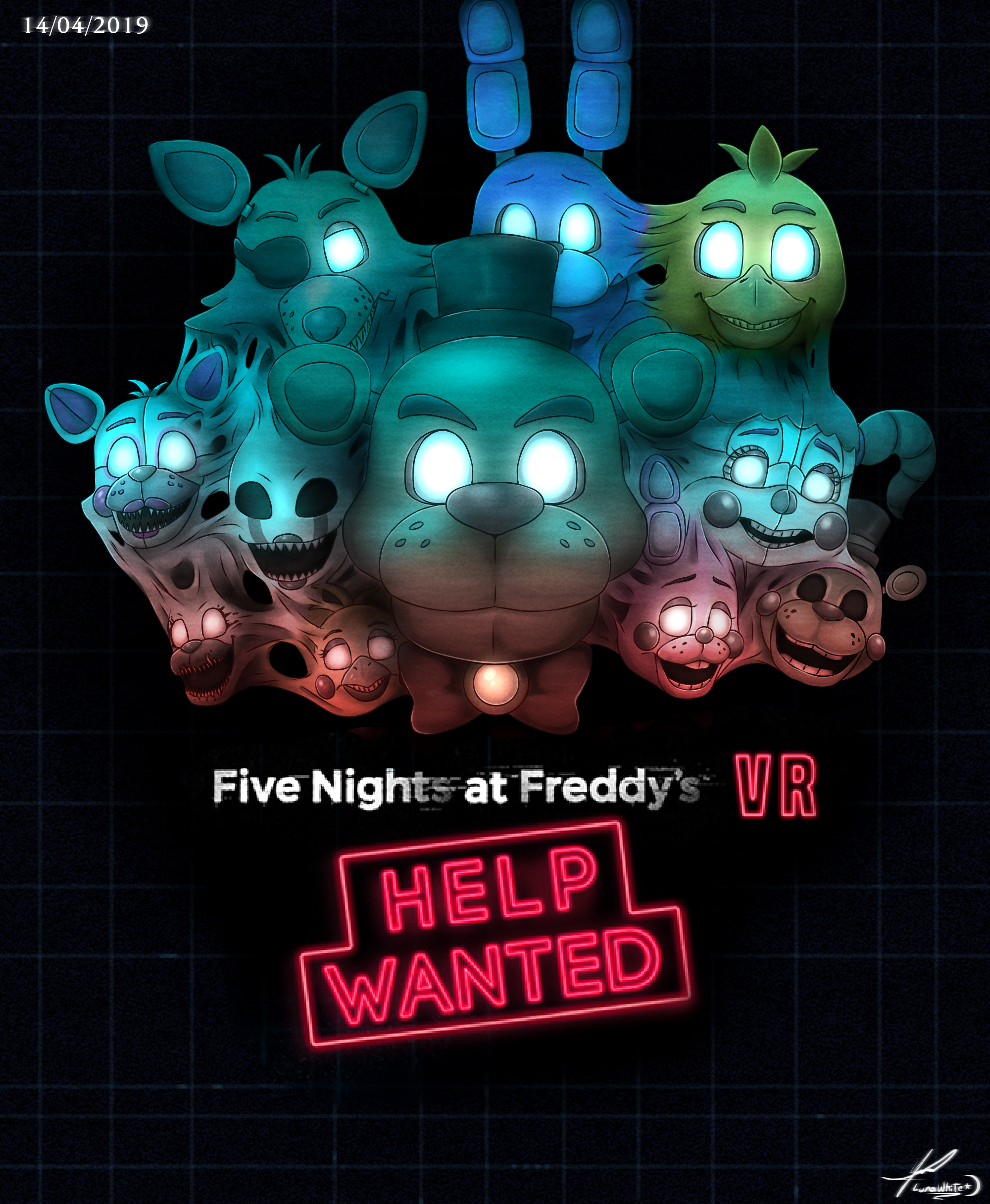 FNAF VR Help Wanted Characters by Alebatman on DeviantArt