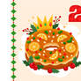 Hand drawn 'Roscon De Reyes'