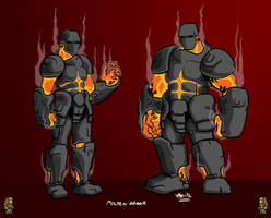 Terraria fan art - Molten Armor