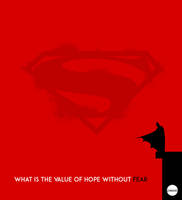 BatmanVsSuperman Minimal Movie Poster