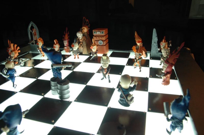 cyber punk chess pieces.. - Playground