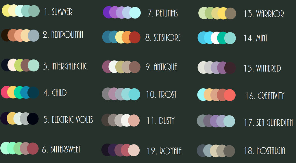 Color Palette Challenge by hewwoitskeke1234 on DeviantArt
