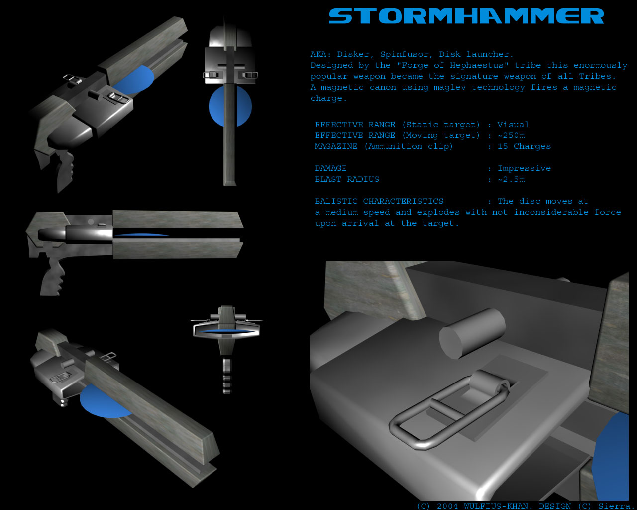 TRIBES Game Spinfusor.