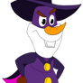 Olaf in Darkwing's Outfit (DuckTales 2017 styled)