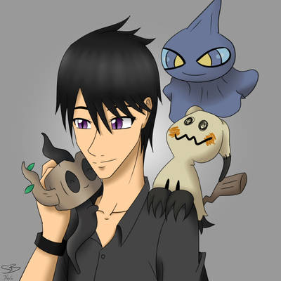 Satoshi and the lil' Ghost Pokemon