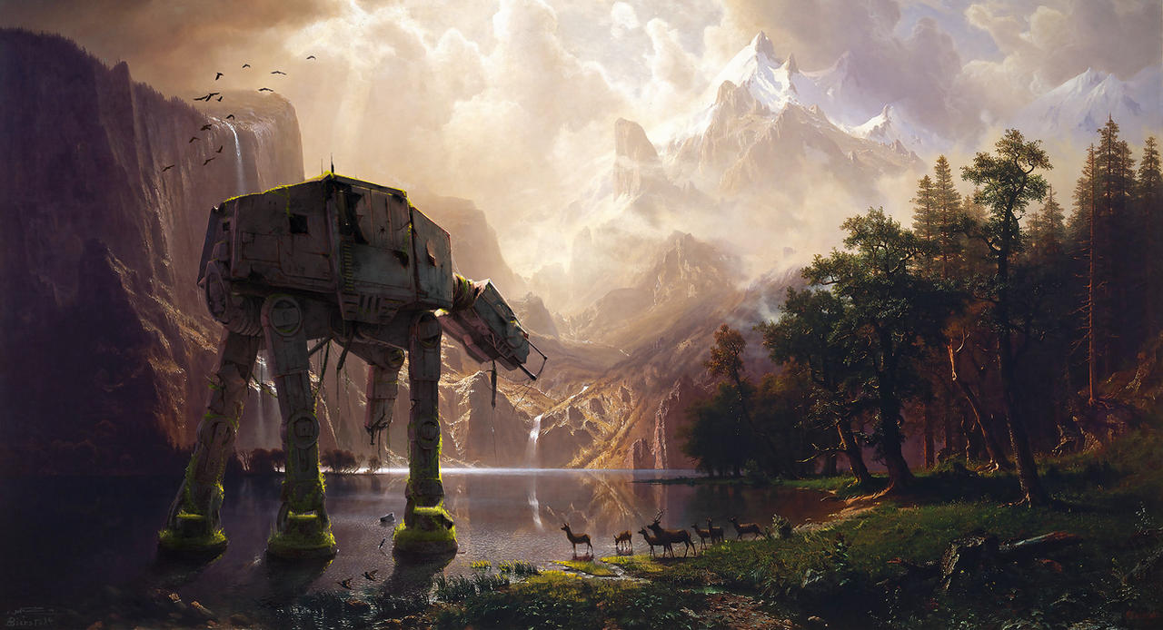 AT-AT Among the Sierra Nevada by fantasio
