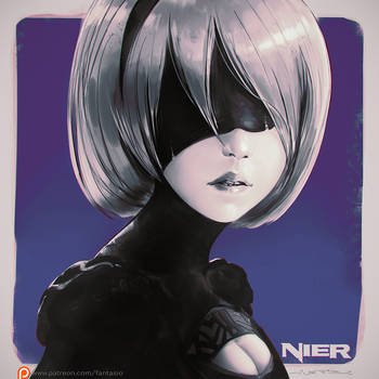 YorHa-2b Portrait Study