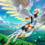 Hybrid Wings - Fantasy Mercy Wallpaper
