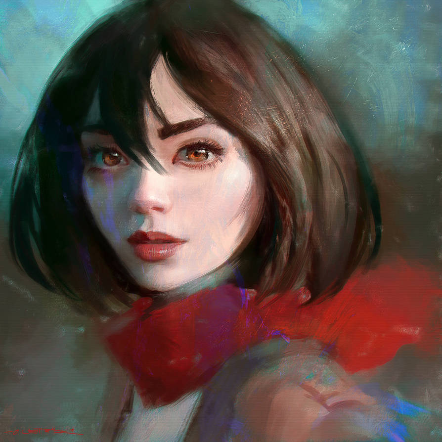 Mikasa - Portrait study by fantasio