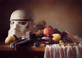 Trooper-Helmet on Still Life