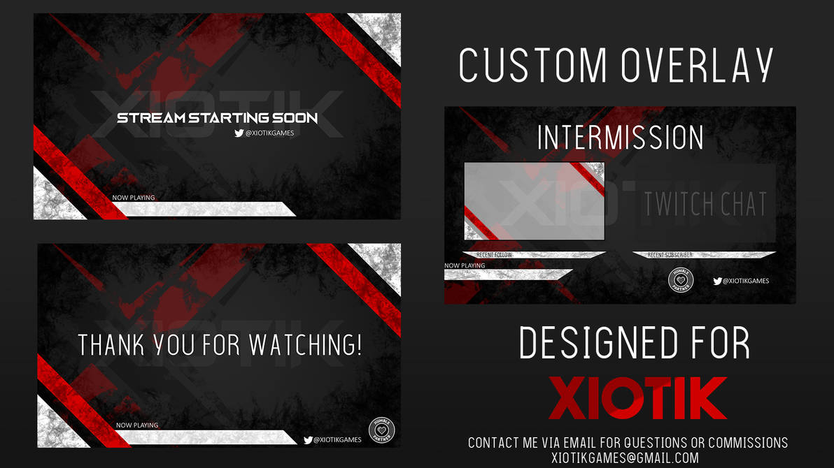 Custom Twitch Overlay - Xiotik 2 by Xiotik