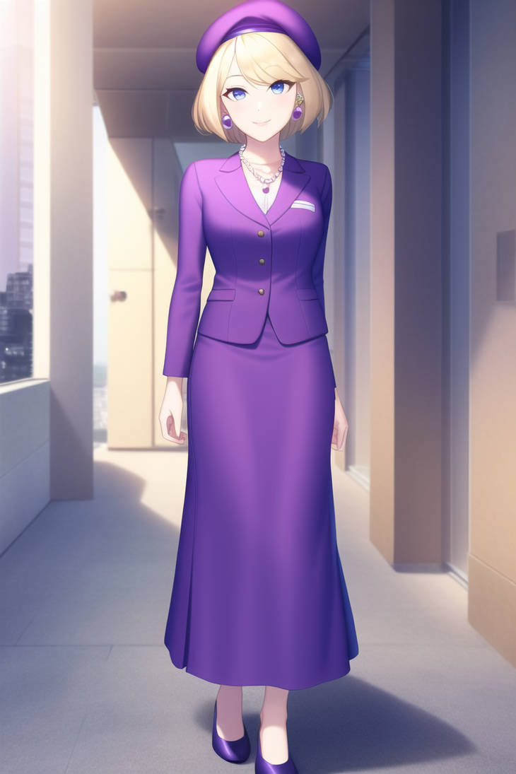 Rebecca Glowing In Purple by RepublcSerialVillain on DeviantArt