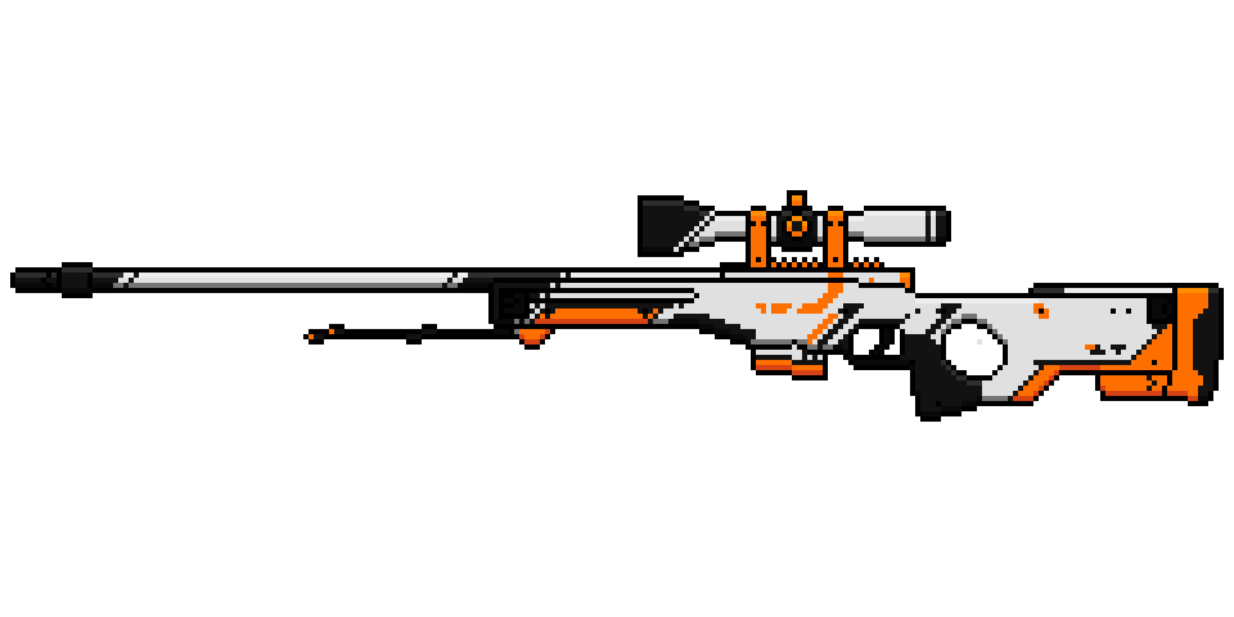 Pixel AWP Asiimov by Chipper-Draws on DeviantArt