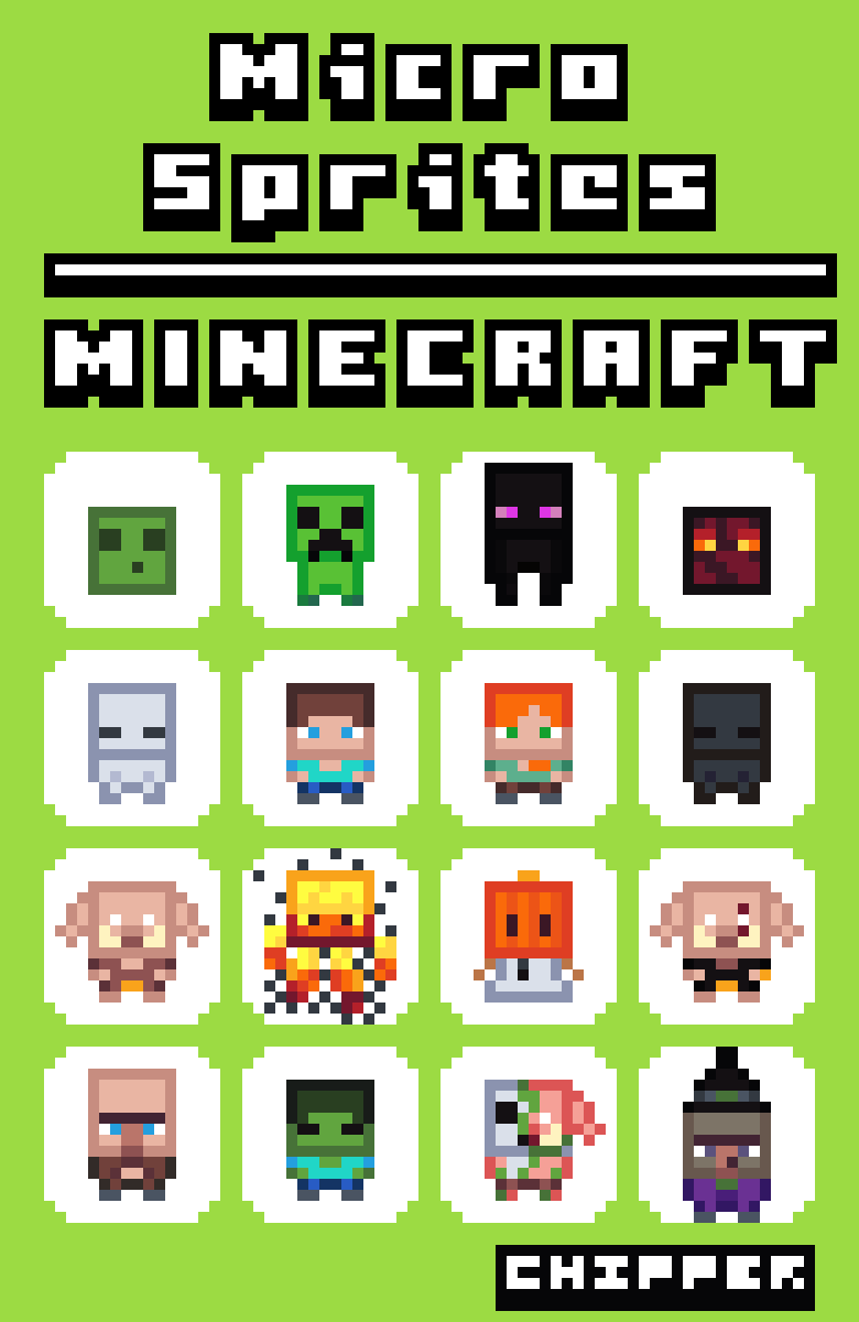 Minecraft Sprite Micro Sprites: Minecraft by Chipper-Draws on DeviantArt