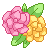 F2U Rose Icon - Pink and Yellow