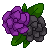 F2U Rose Icon - Black And Purple