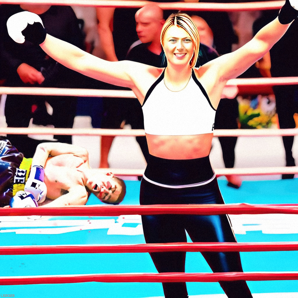 Lessja Boxing Maria Maria Sharapova celebrate her win in kickboxing by lycratex on DeviantArt