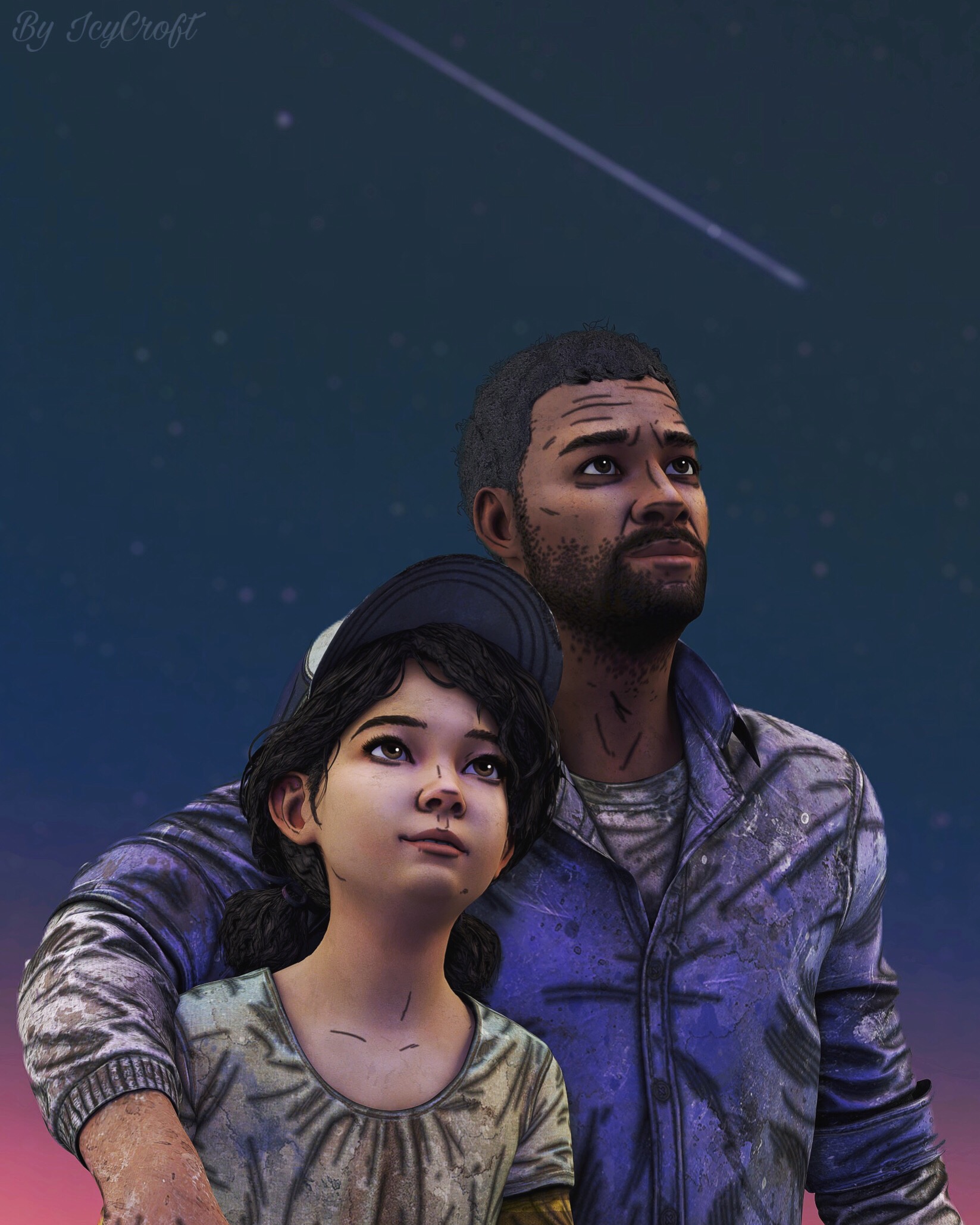 The Walking Dead Final Season Lee and Clementine by ICYCROFT on DeviantArt
