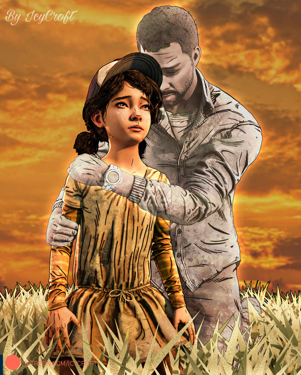 The Walking Dead Game - Lee and Clementine by ICYCROFT on DeviantArt