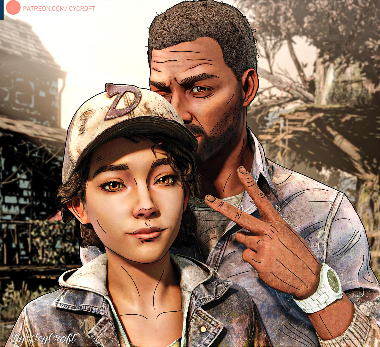 The Walking Dead Game - Clementine and Lee by ICYCROFT on DeviantArt