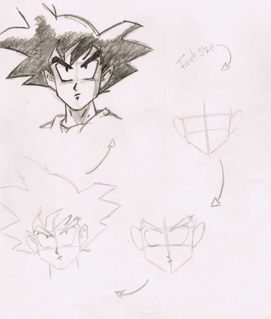 Como desenhar Son Goku Dragon Ball Z  How to draw by darkshenco on  DeviantArt