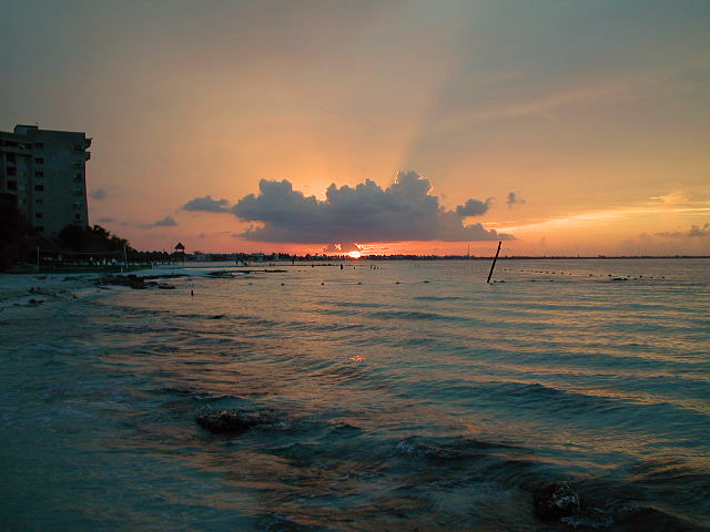 Sunset in Cancun