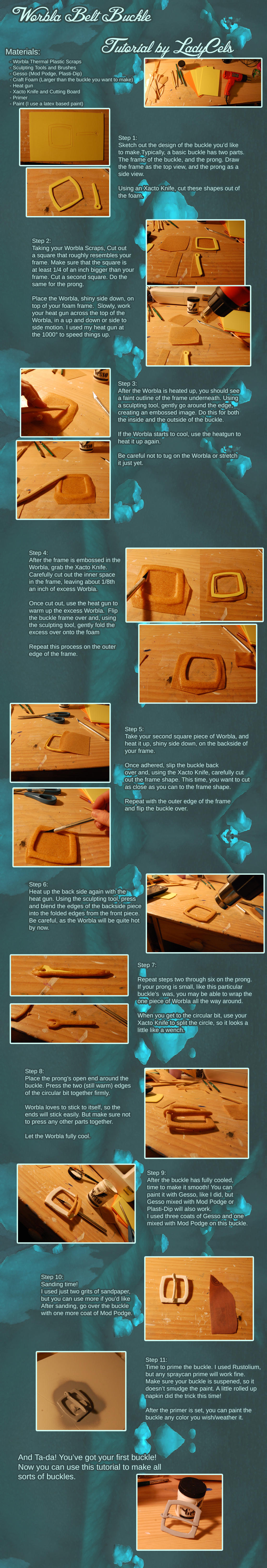 Worbla Belt Buckle Tutorial by DragonLadyCels