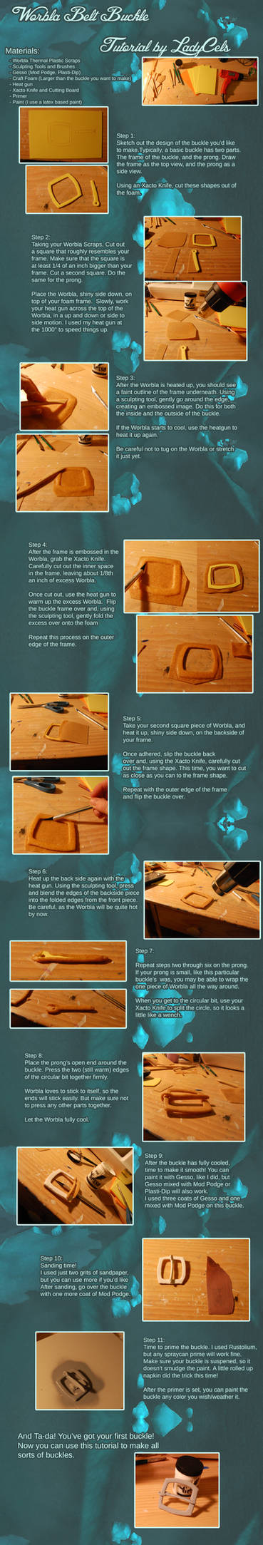 Worbla Belt Buckle Tutorial by DragonLadyCels