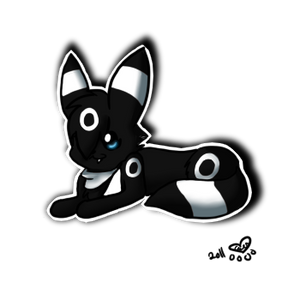 AT: Bailey the umbreon Sticker