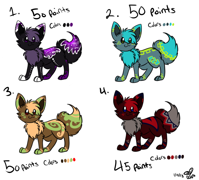 eevee adoptables batch 2 :Closed: