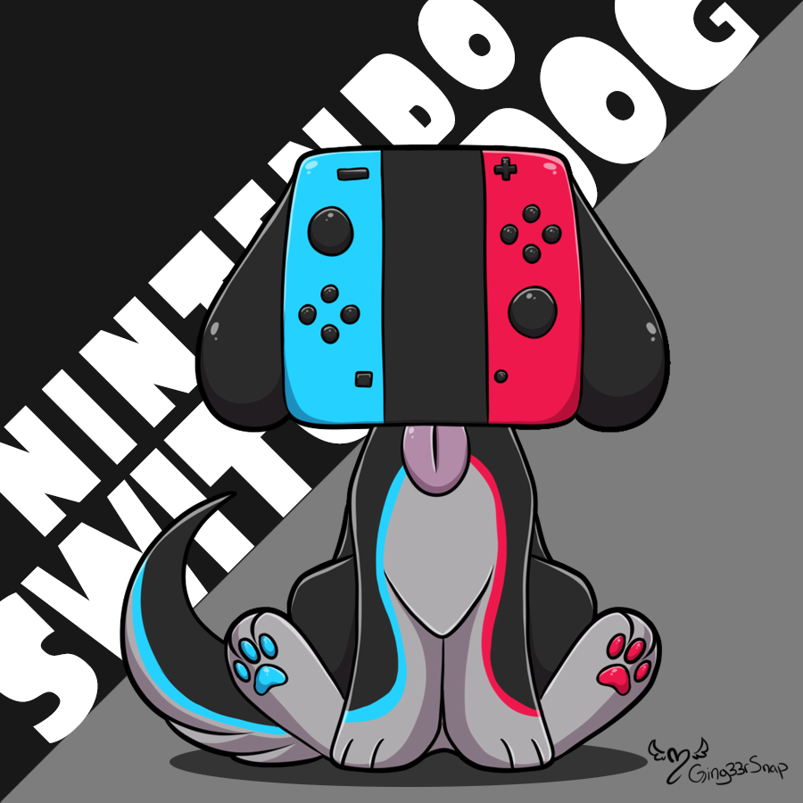 Nintend switch color dog