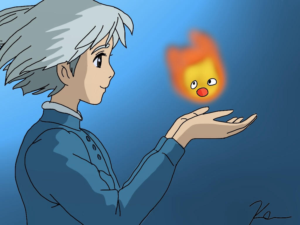 Sophie and Lucifer - Howls Moving Castle by XKairiNolanX on DeviantArt