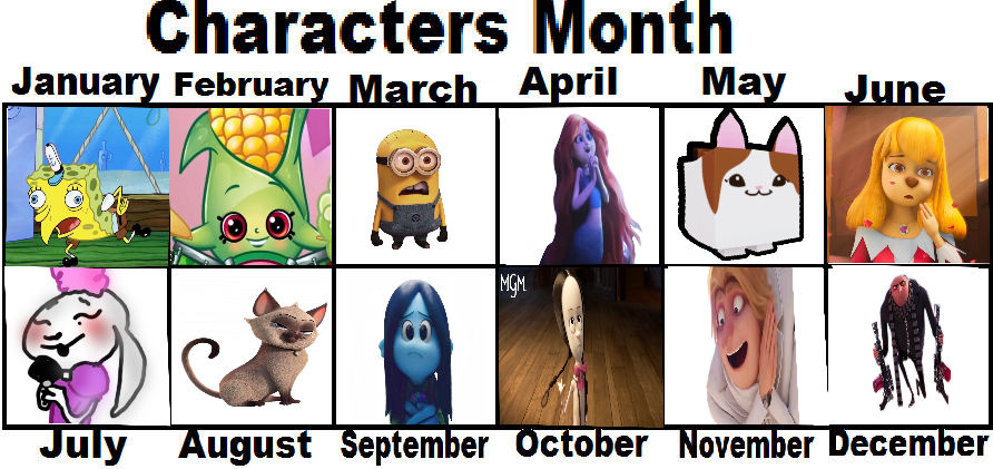 Characters Month By Luznocedaforever On DeviantArt