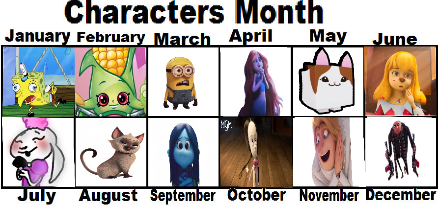 Characters Month By Luznocedaforever On DeviantArt